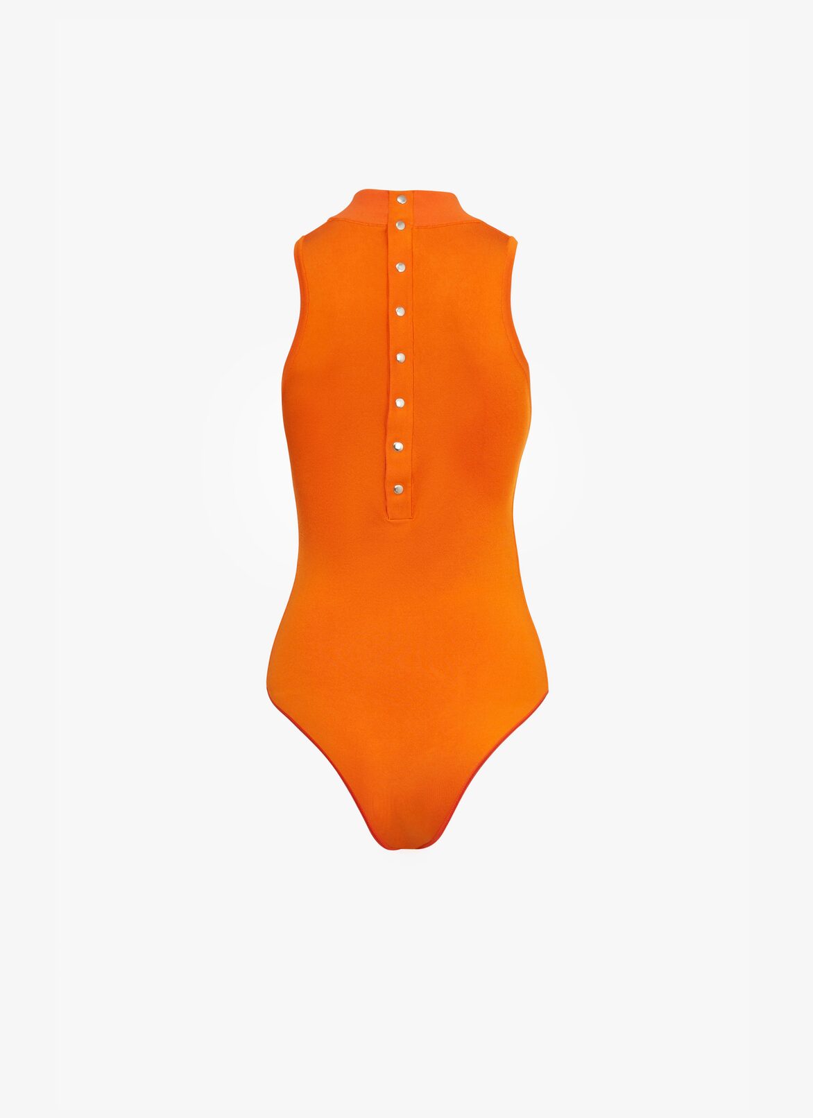 High neck sleeveless body ALAÏA ORANGE HIGH NECK SLEEVELESS BODY